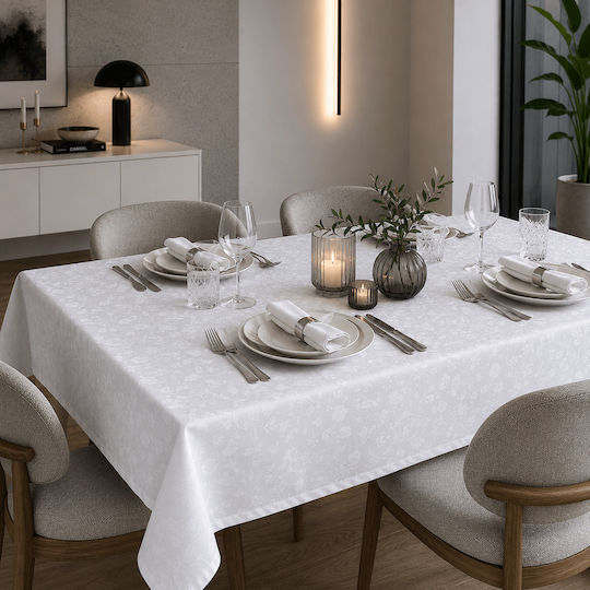 Astron Italy Τραπεζομάντηλο White 140x140εκ.