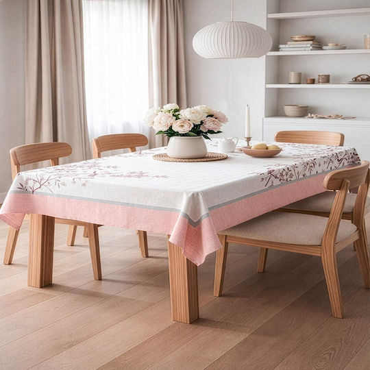 Saint Clair Τραπεζομάντηλο Pink 145x145εκ. Saint Clair Τραπεζομάντηλο Pink 145x145εκ.