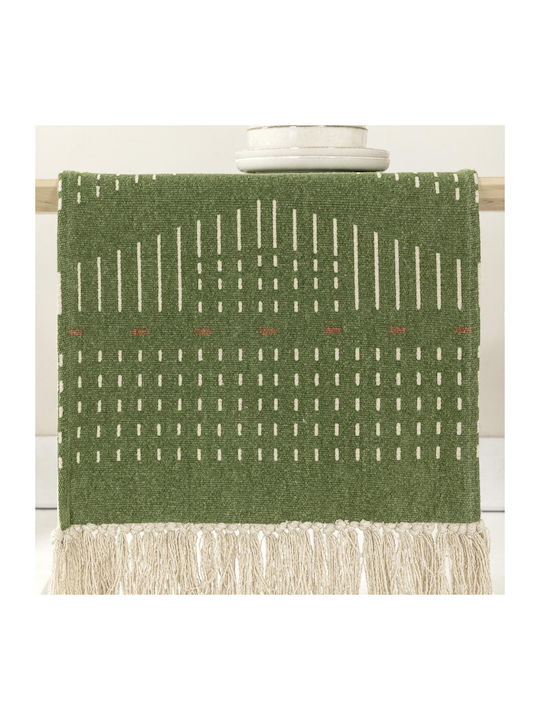 Nima Runner Bumbac Alyo Verde 45x150 cm