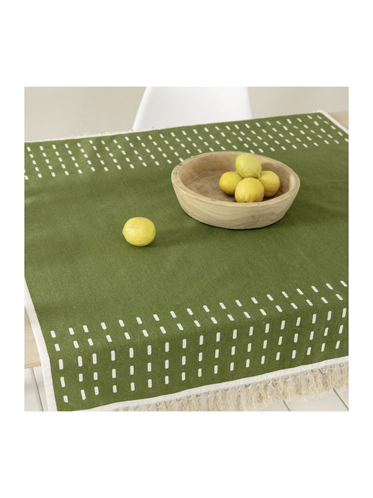 Nima Checkered Cotton Tablecloth 85x85cm