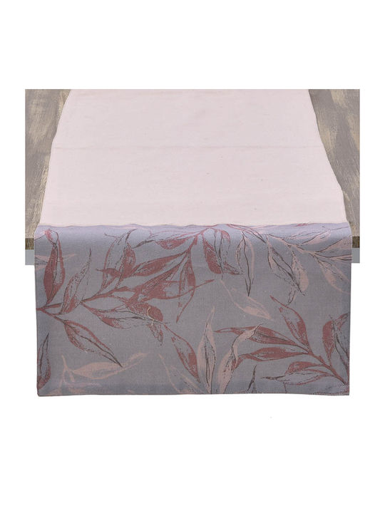 Inart Runner Grey - Pink 40x140cm