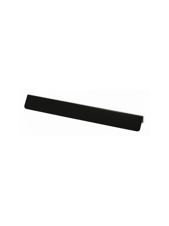 Convex 797 Handle Furniture Flush Handle made of Metallic Checkmate Black 446mm (Center Distance 384mm) 797-384S19S19 1pcs