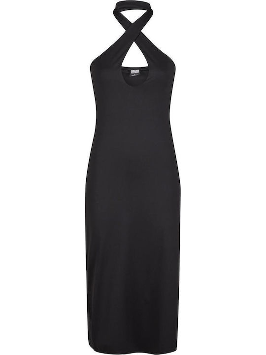Ladies Midi Evening Dress Black