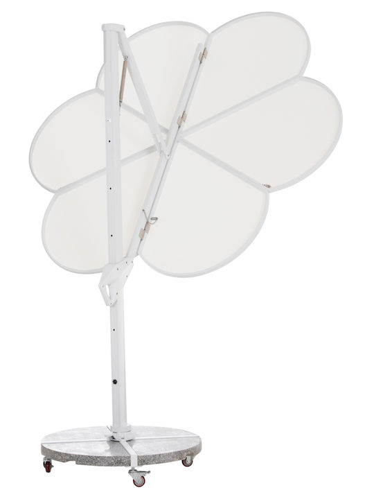 Professionelle Hängende Rundschirme aus Aluminium Cannopy Grau Φ2.665m