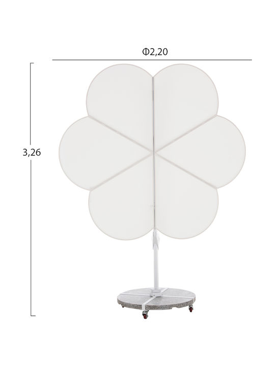 Professionelle Hängende Rundschirme aus Aluminium Cannopy Grau Φ2.665m