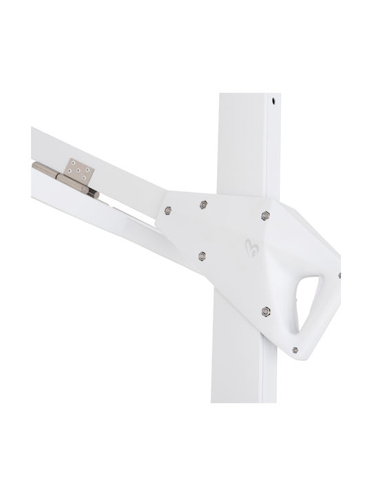 Professionelle Hängende Rundschirme aus Aluminium Cannopy Grau Φ2.665m