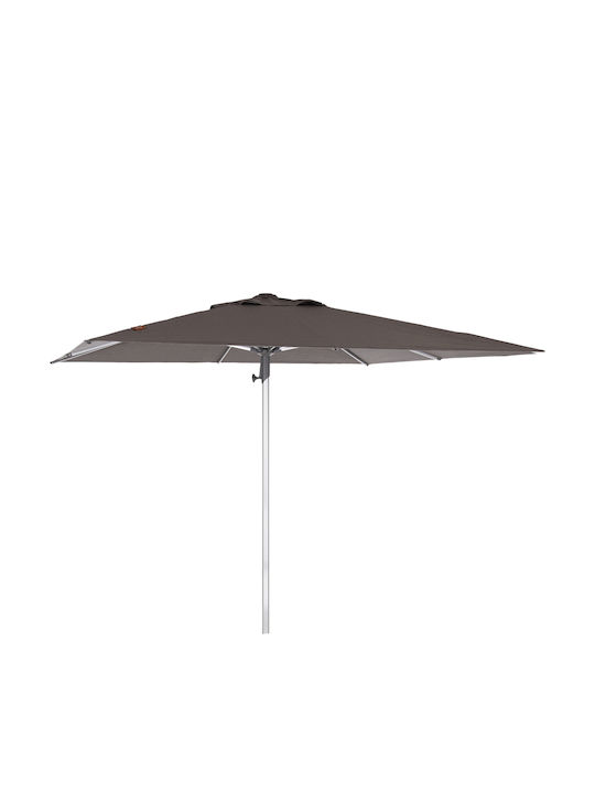 Professioneller Quadratischer Aluminium Garten- und Terrassen-Sonnenschirm Gladell Graue 3x3m