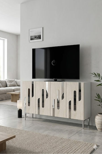 SteweHome Μπουφές Ξύλινος Καφέ 120x30x75cm