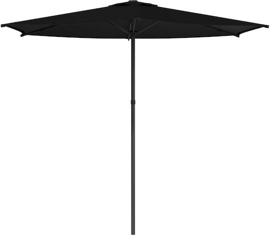 Rundschreiben aus Aluminium Schwarze Sonnenschirm F2.7xY2.23m