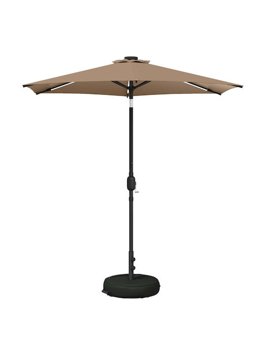 Aluminium Garten- und Terrassen-Sonnenschirm Braune 2,3x2,3xHöhe 2,28 m