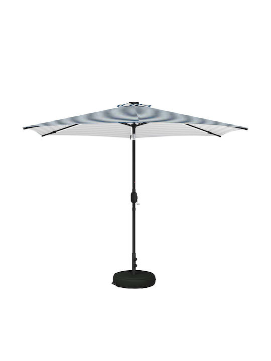 Umbrelă Din Aluminiu Albastră 3x3xÎnălțime 2.35m