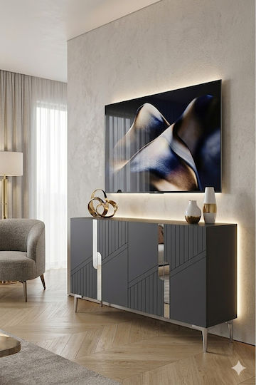 Дървен Буфет Кафяв 120x40x75см