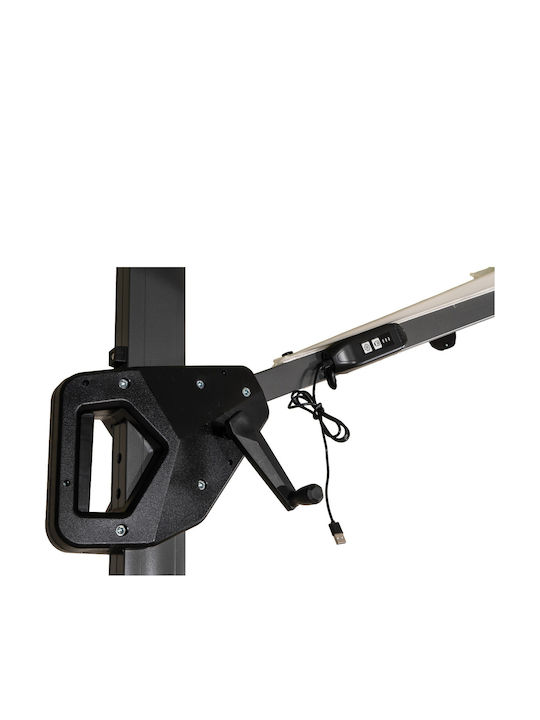 Umbrelă Suspendată Pătrată Din Aluminiu Maro 1x1m
