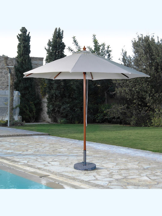 Umbrelă Rotundă Din Aluminiu Ecru Φ3m