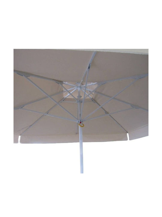 Professional Aluminum Squared Parasol Ecru 4x4m