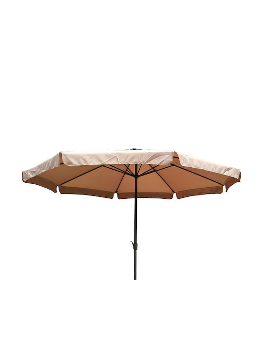 Round Aluminum Beige Parasol Φ2.7m