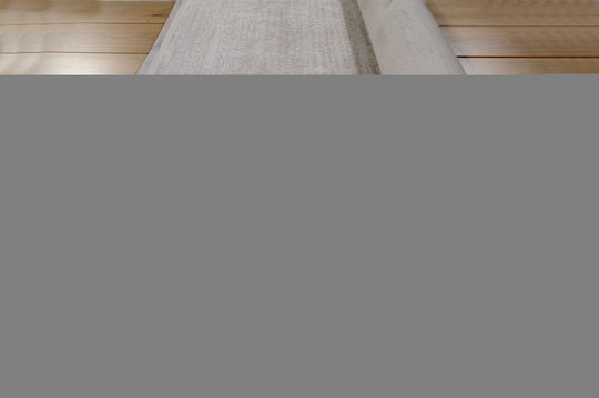 Tzikas Carpets 64232 Handgefertigt Teppich Rechteckig Synthetisch,Polyester/Cotton/Leather mit Fransen Beige