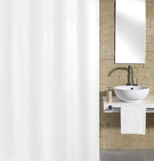 Noya Duschvorhang Stoff 180x200cm White