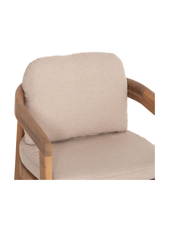 Set de Masă Pentru Exterior Cravin 5 Buc Natural cu Perne