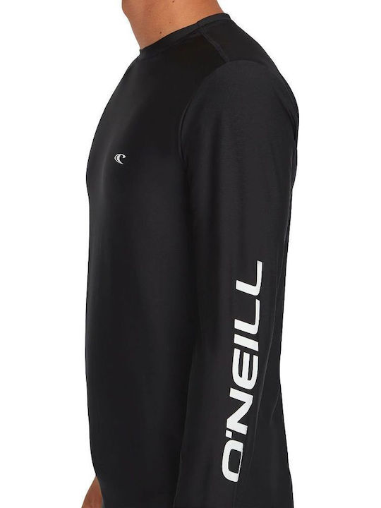 O'Neill Skins UPF 50+ Men Long Sleeve Sun Protection Shirt Black
