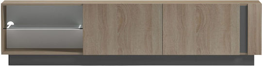 TV-Ständer Grau M214xP35xH45cm HomeMarkt