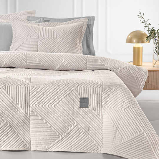 Guy Laroche Ziana Tagesdecken Set Mikrofaser Natürliche 220x240cm 2 Stück