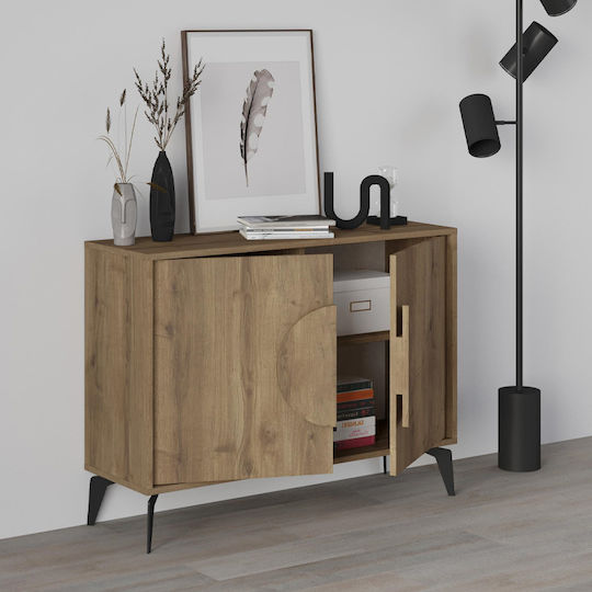 Bufet Gora Din Lemn Maro Deschis 110x35.6x82cm