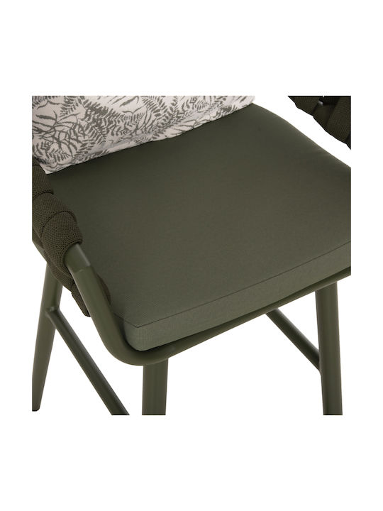 Scaune De Exterior Din Aluminiu Camden Cu Pernă Dark Olive