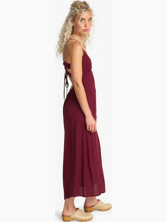 Rochie De Vară Maxi Cranberry Burgundy