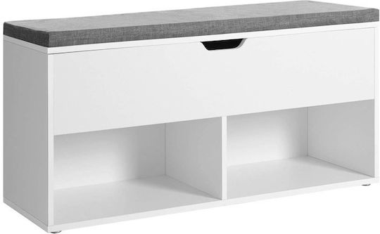 Ξύλινη με 1 Ράφι 100x30x48cm LHS21WT Ξύλινη με 1 Ράφι 100x30x48cm LHS21WT