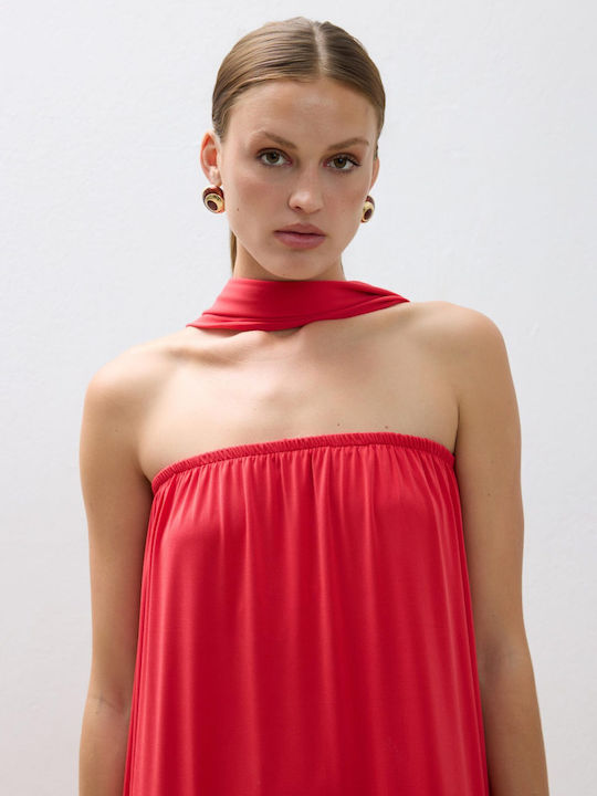 Sommer Maxi Kleid Rot