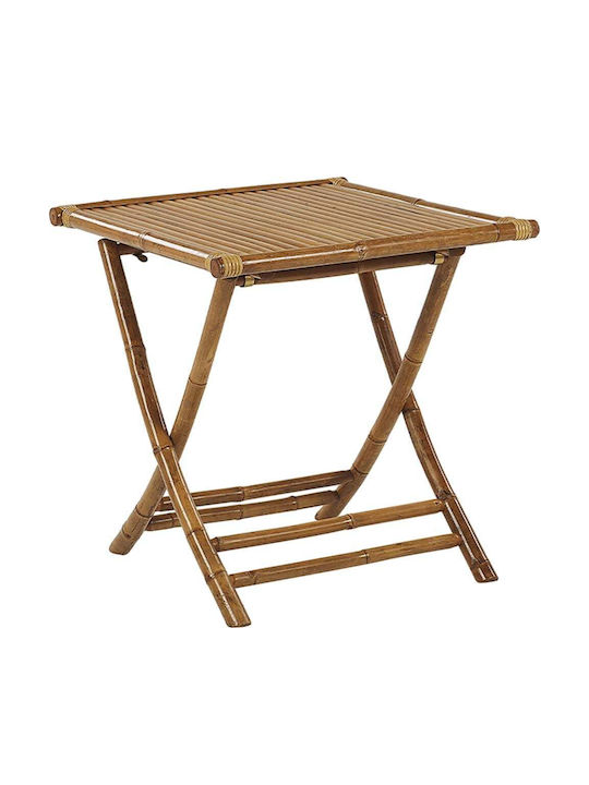 Masa Masa de lounge pentru spații exterioare mici de bambus 70x70x73buc