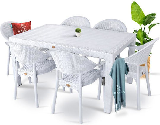 Table Free Standing 150x90x73.5cm White Table Free Standing 150x90x73.5cm White