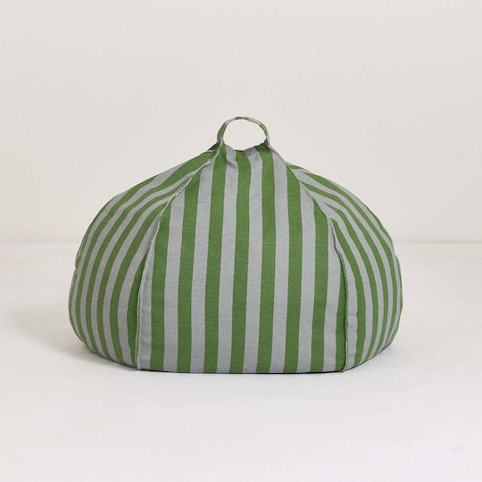 Vibes Pouf Green Blue Stripes Vibes Pouf Green Blue Stripes