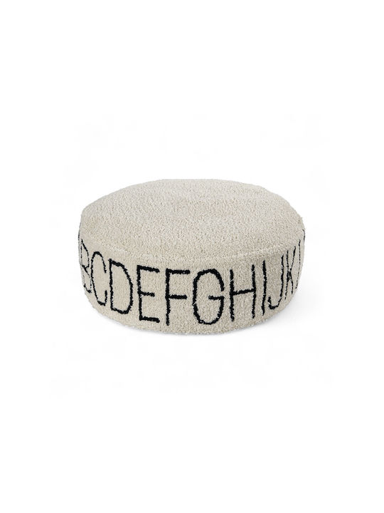 Bean Bag Bolster Beige 50x50x20cm