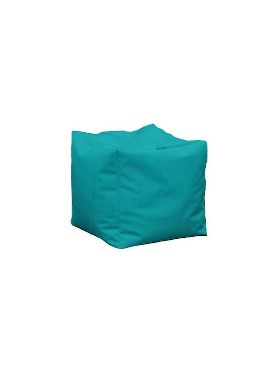 Πολυμορφικό Πουφ Σκαμπό Turquoise 40x40x40cm