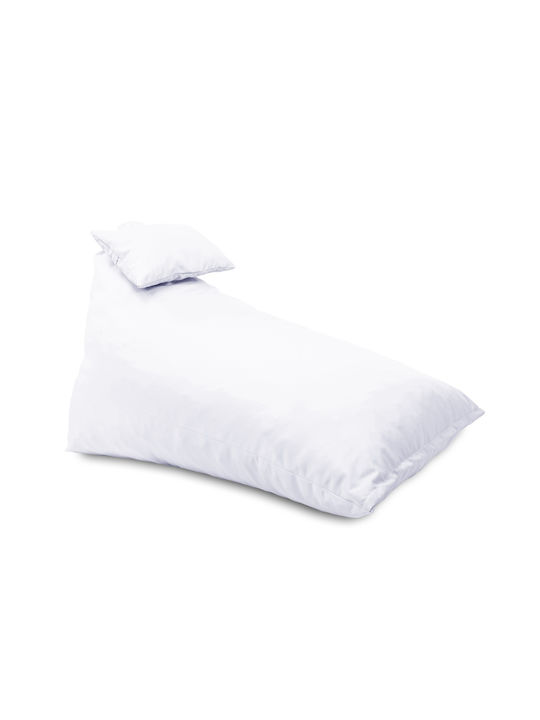 Pufrelax Sitzsack Wasserdicht Weiß 130x100x80cm