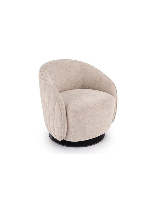 Houston 2128 Swivel Armchair Cream 72x67x70cm