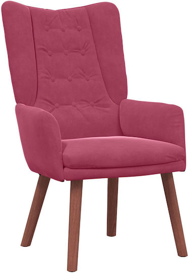 Sessel Samt Red 63x67x94cm