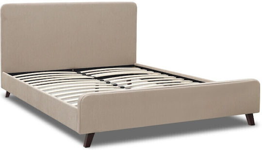 Ovelia Bett Übergröße für die Matratze 160x200cm Beiges Ovelia Bett Übergröße für die Matratze 160x200cm Beiges