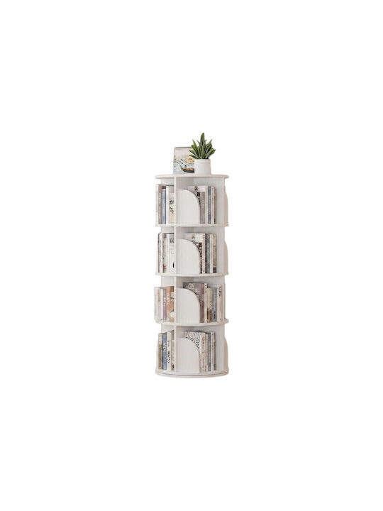 Bibliotecă Albă 40x40x131 cm