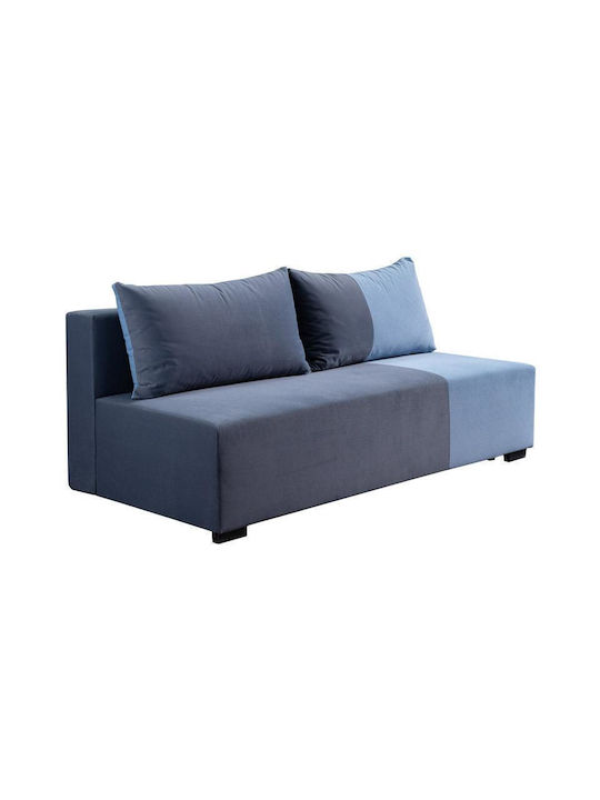 Mirello Doppelsitzer Sofa mit Stauraum Dunkelblau 198x95x78cm
