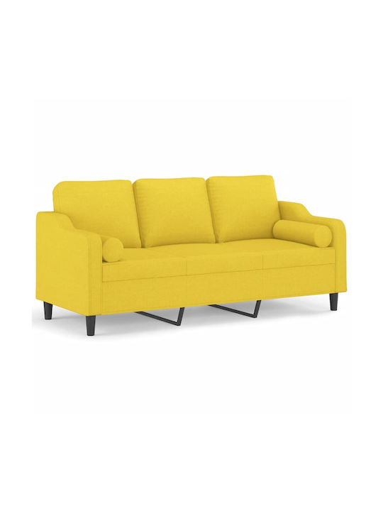 Dreisitzer Sofa Light Yellow 198x77x80cm
