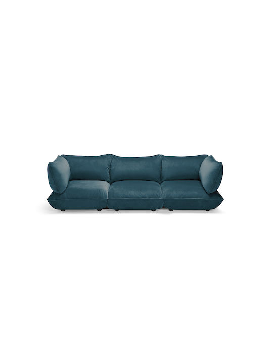 Sumo Четириместен Диван Кадифен Петролен 301x108x90см