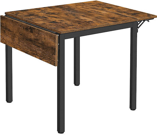 Kitchen Extendable Vintage Brown/Black 84.5+35x78x76.2cm KDT077B01