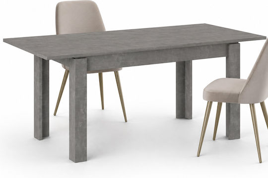 Dining Room Extendable Grey 120+50x80x75cm