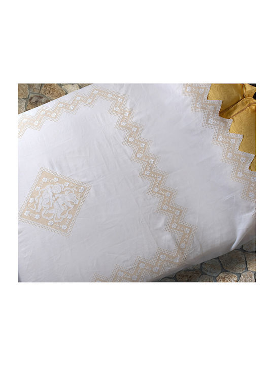 Silk Fashion 274 Piqué Decke King Size 260x280cm Weiße