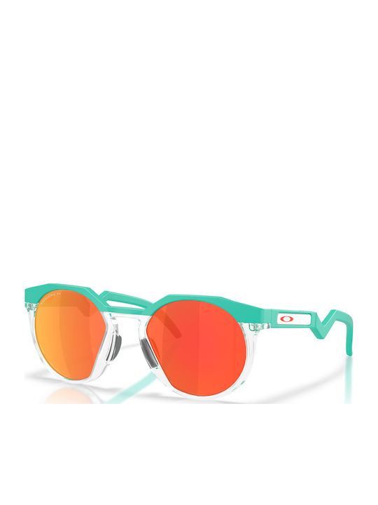 Oakley Hstn Prizm Unisex Sunglasses with Turquoise Frame and Turquoise Polarized Lens