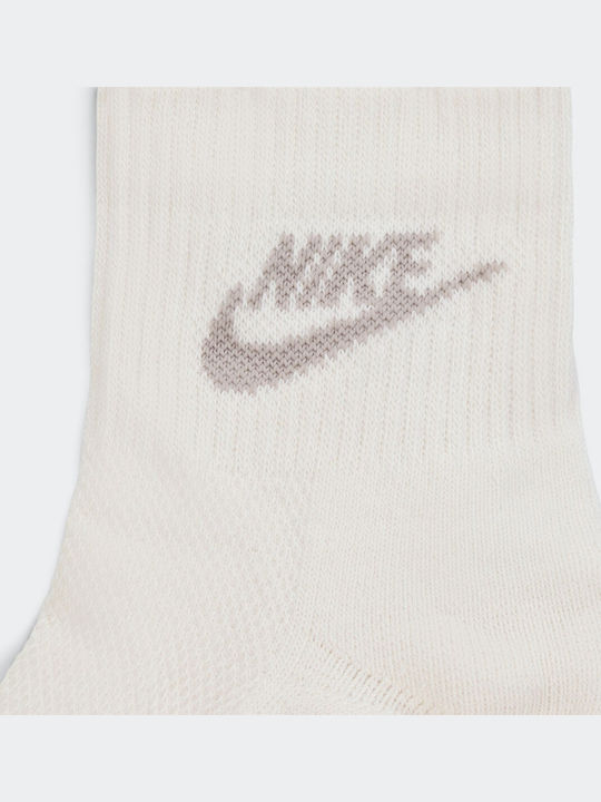 Nike Everyday Кълчки за бягане Кафяви 3 чифта