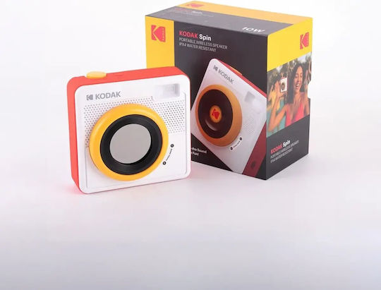 Kodak SPIN Ηχείο Bluetooth 10W με Διάρκεια Μπαταρίας έως 5 ώρες Λευκό